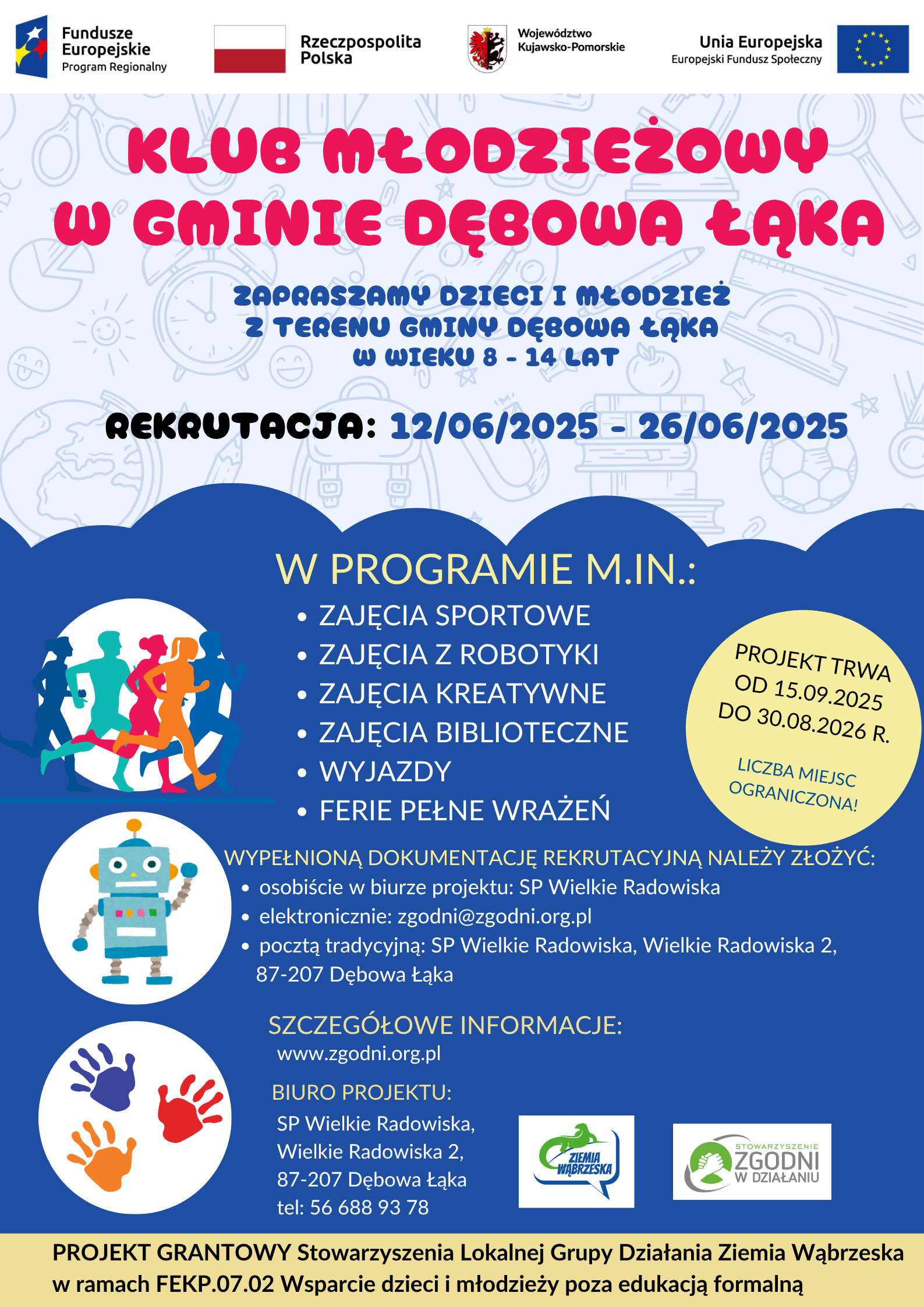 plakat rekrutacja zgodni w dzialaniu