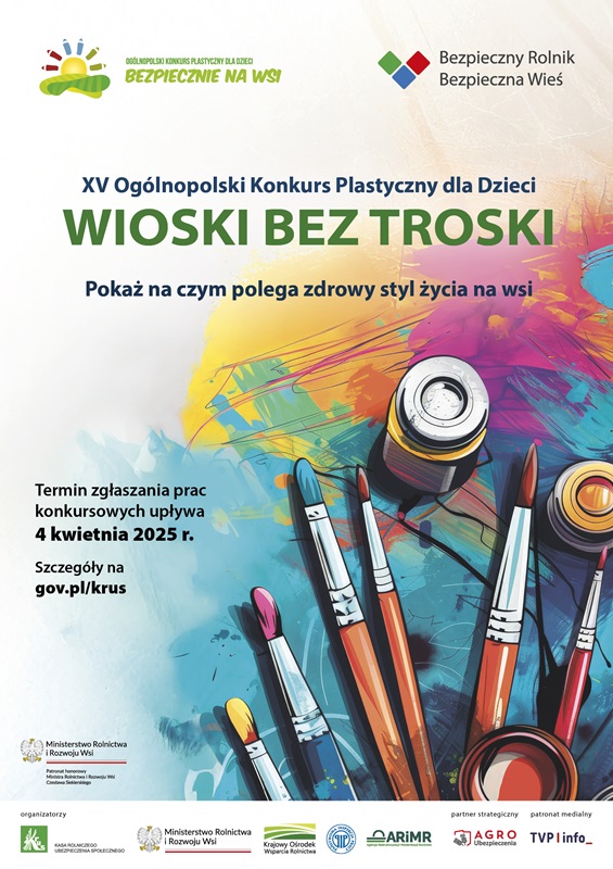 Plakat wioski bez troski